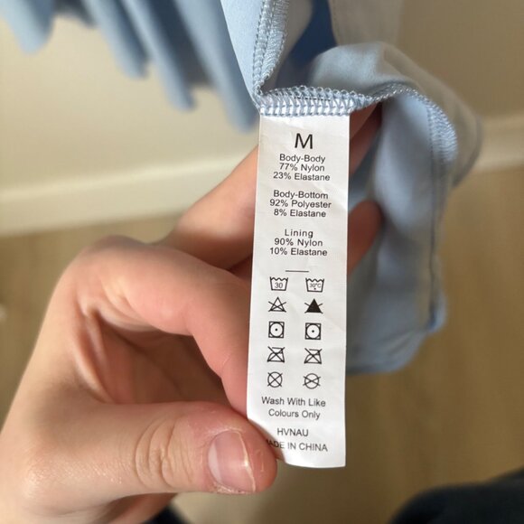 NEW Halara Breezeful High-Low Flowy Side-Slit Quick Dry Midi Dress Medium Blue - Picture 5 of 9